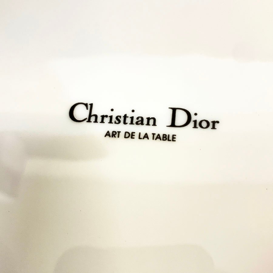 未使用 保管品 Christian Dior クリスチャンディオール ART DE LA TABLE プレート 皿/カップ&ソーサー 5客 箱付き [M11653]_画像3
