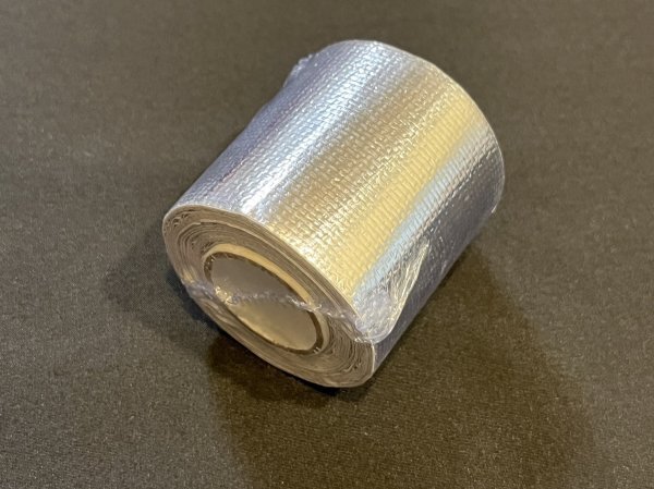  Thermo tape aluminium fibre heat-resisting .. insulation car chu- two ng86 BRZ silver tape silver cohesion exhaust pipe suction . exhaust duct temperature rise 