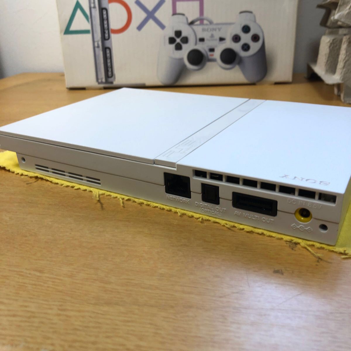 分解洗浄メンテ済SCPH75000セラミックホワイト　薄型PS2 プレイステーション2 本体箱付　一式セットも可能 GD