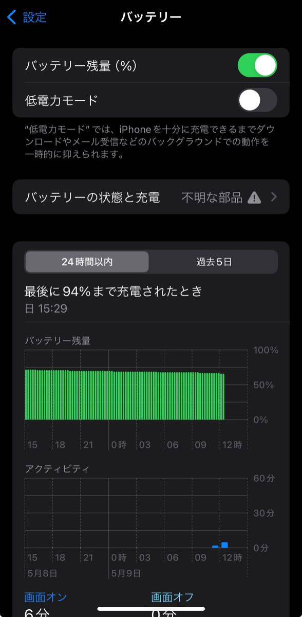 【中古】iPhone 13 Pro グラファイト 256GB SIMフリー バッテリー100%_画像9