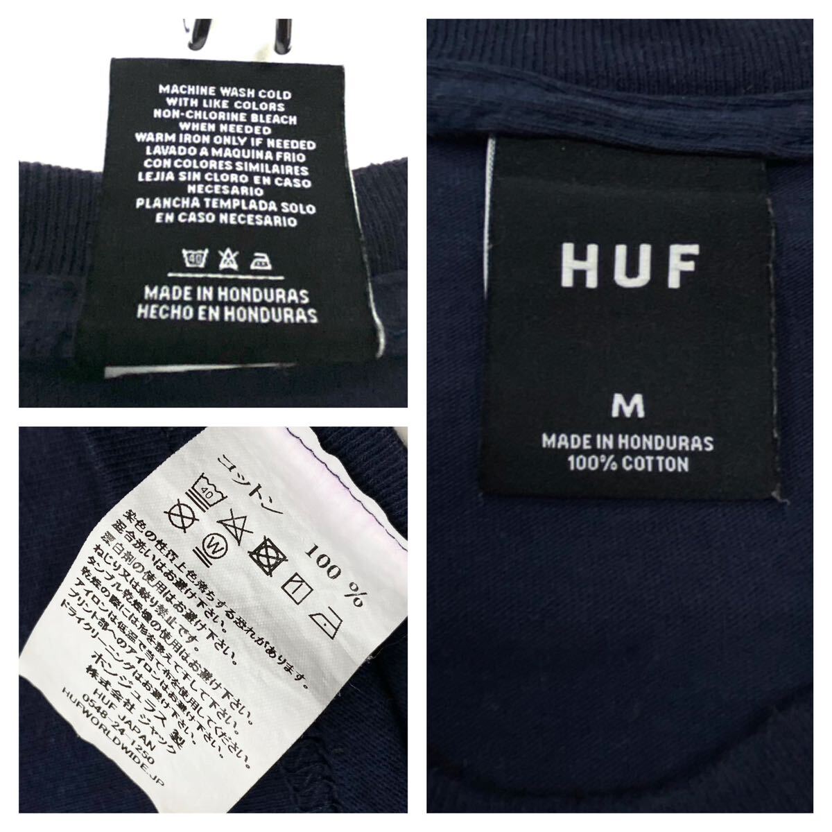 HUF/ハフ Tシャツ メンズM ネイビー ジャック取り扱い品_画像2