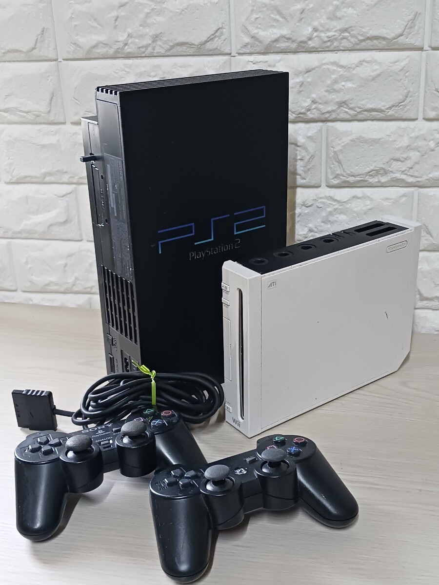 プレステ2 コントローラー　PlayStation SONY　Wii ブラック　ニンテンドー　任天堂　ワイヤレス_画像1