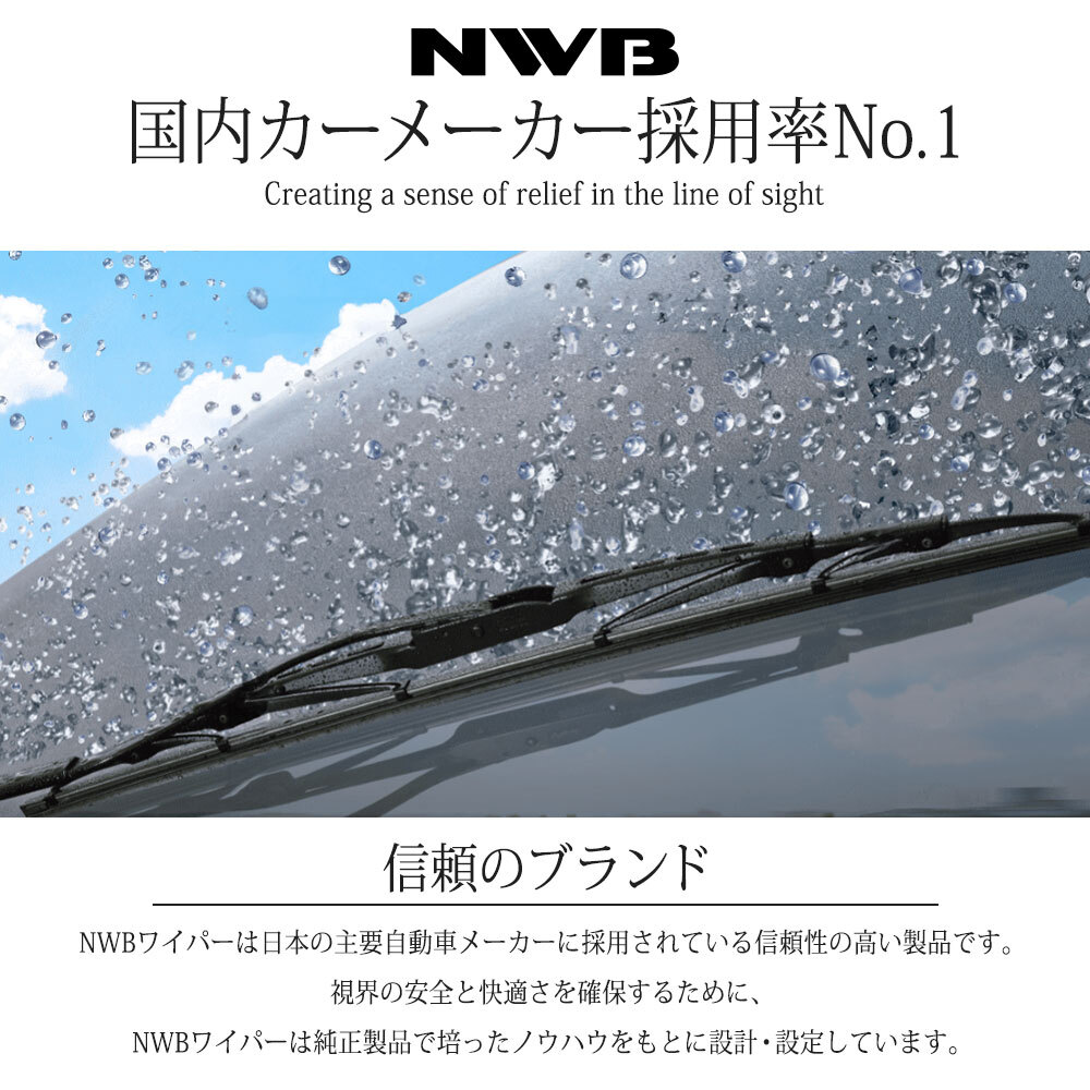 NWB グラファイトワイパー 替えゴム フロント2本セット プレーリーリバティ PM12/PNM12/RM12/RNM12 1998.11～2004.11 GR84-TW17G/GR6-TW5G_画像2