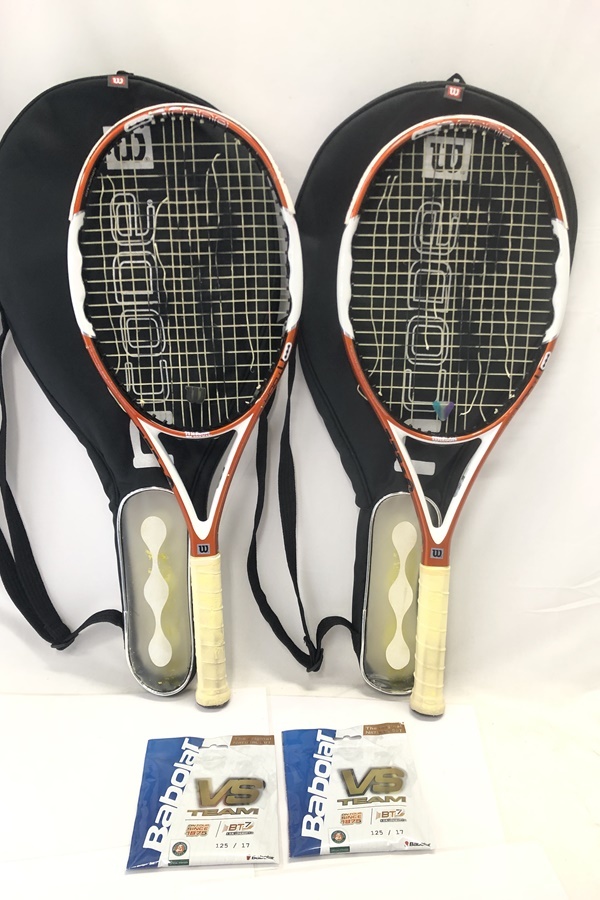 【送料無料】東京)◇Wilson ウィルソン n TOUR TWO ラケット 2点 現状品の画像1