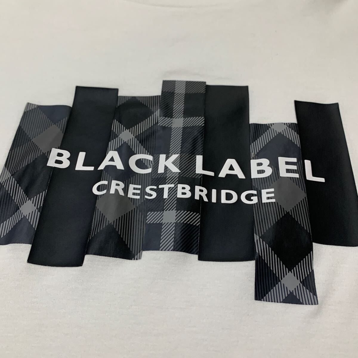 1円　BLACK LABEL CRESTBRIDGE ブラックレーベルクレストブリッジTシャツ ビッグロゴ　Mサイズ　ロゴプリント _画像3