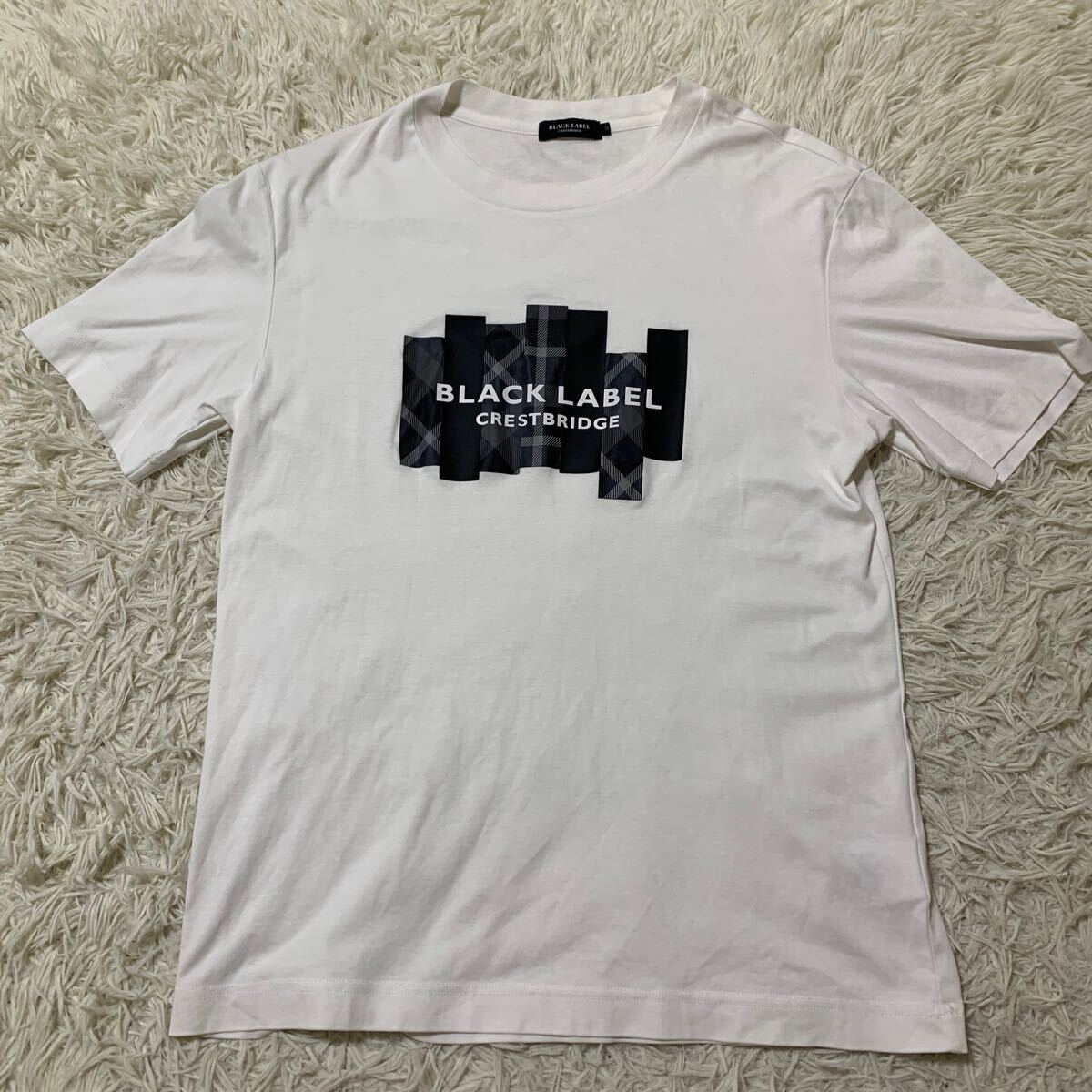 1円　BLACK LABEL CRESTBRIDGE ブラックレーベルクレストブリッジTシャツ ビッグロゴ　Mサイズ　ロゴプリント _画像1