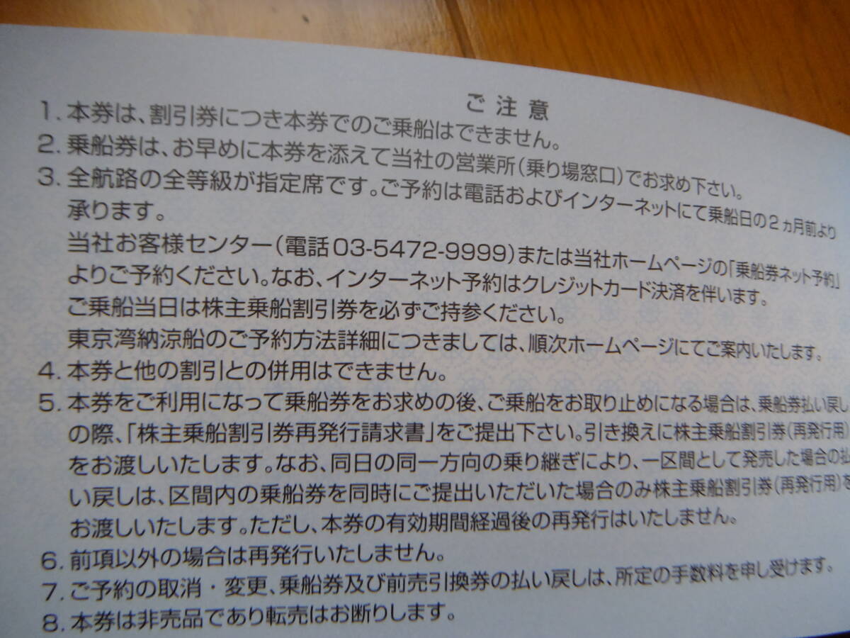 東海汽船株主優待　10枚セット　2024/09/30まで　送料込み_画像4