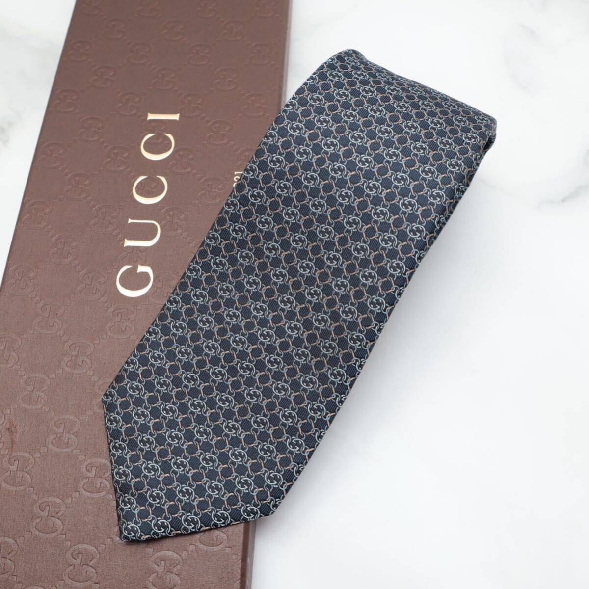 デッドストック GUCCI グッチ ネクタイ GG柄 