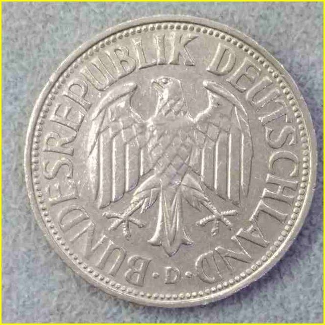【ドイツ 1マルク 硬貨/1969年】 1 MARK/イーグル/旧硬貨 /西ドイツ/コイン/古銭_画像3