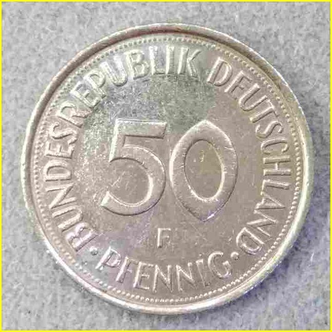 【ドイツ 50ペニヒ 硬貨/1992年】 50 PFENNIG 旧硬貨 /西ドイツ/コイン/古銭_画像1