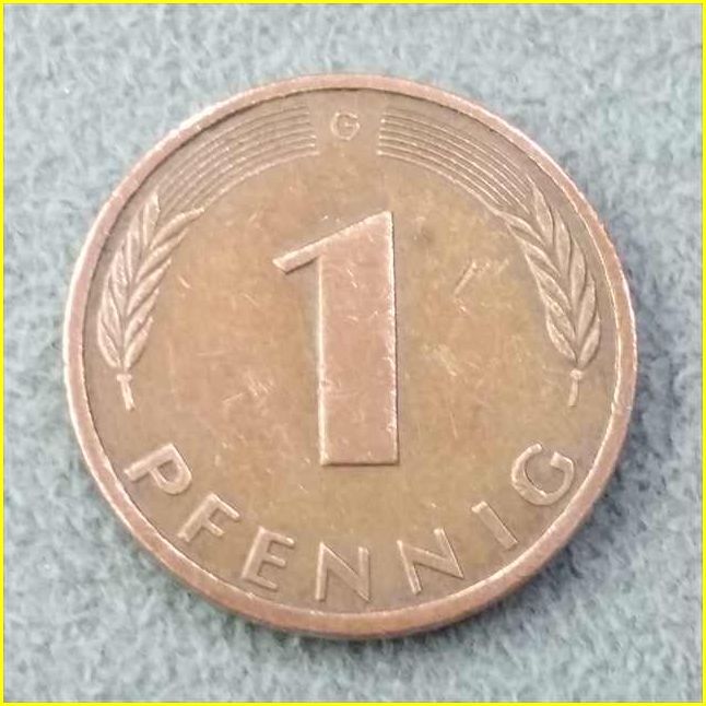 【ドイツ 1ペニヒ 硬貨/1994年】 1 PFENNIG 旧硬貨 /西ドイツ/コイン/古銭_画像2