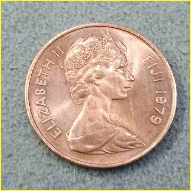 【フィジー 1セント 硬貨/1979年】 FIJI/1 CENT/銅貨/エリザベス2世/コイン/古銭_画像4