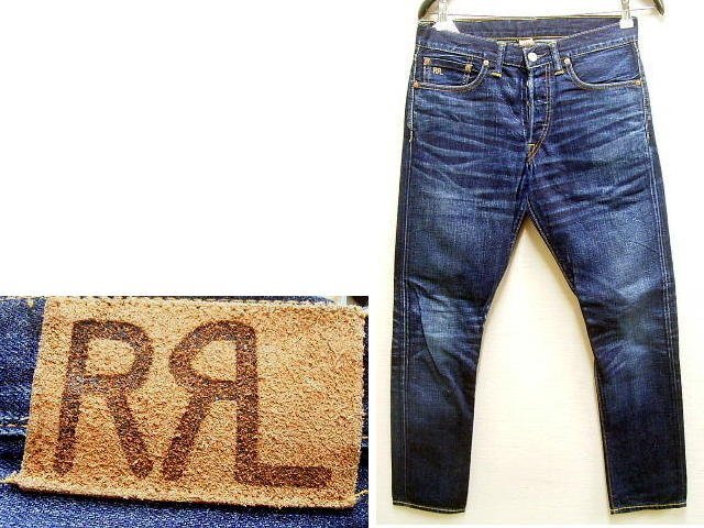 即決[W32]RRL USA製 16AW CALDWELL WASH SLIM NARROW スリム ナロー アメリカ セルビッチ デニム R164RB42 パンツ■570_画像1