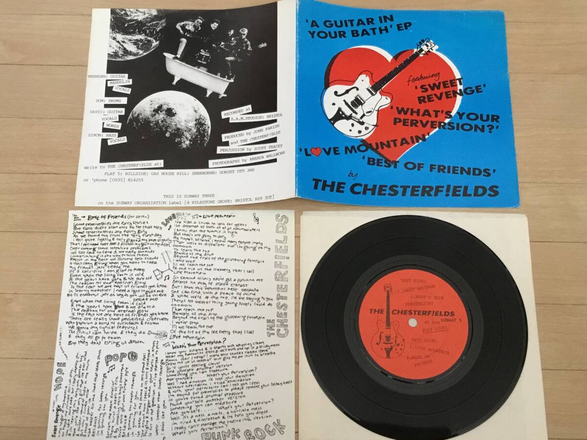 The Chesterfields - A Guitar In Your Bath 7EP ギターポップ ネオアコの画像2