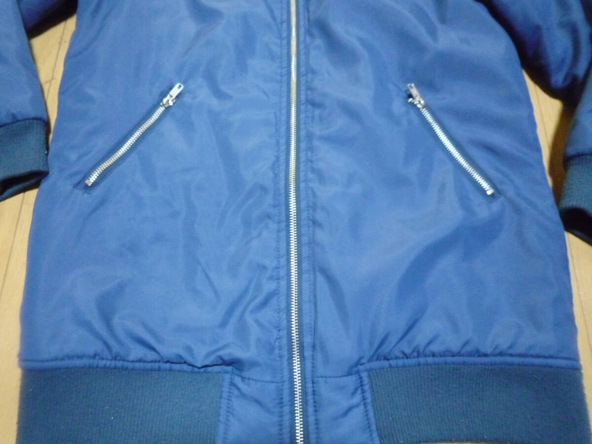 ZIDDY* girl 150 cotton inside jumper blouson coat blue 