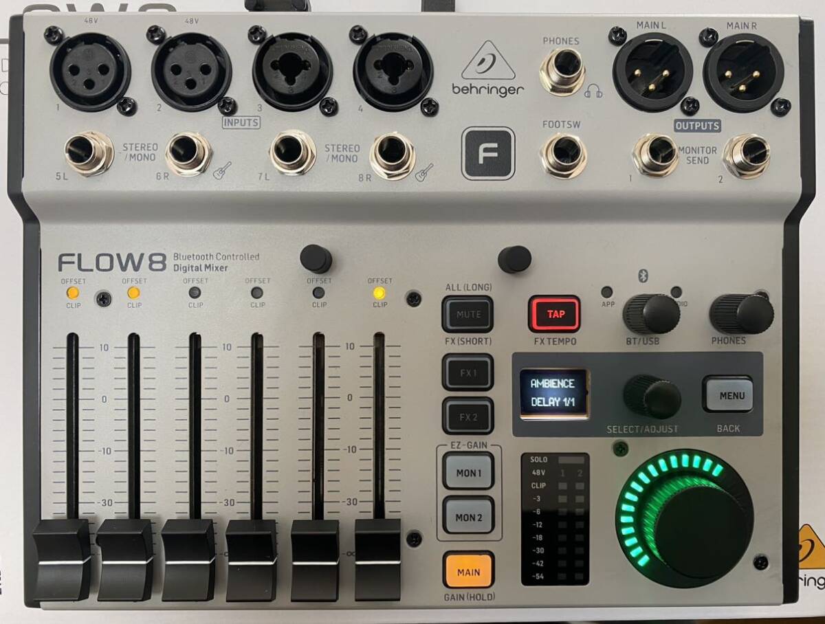 BEHRINGER FLOW8 цифровой миксер прекрасный товар 1 иен начало распродажи 