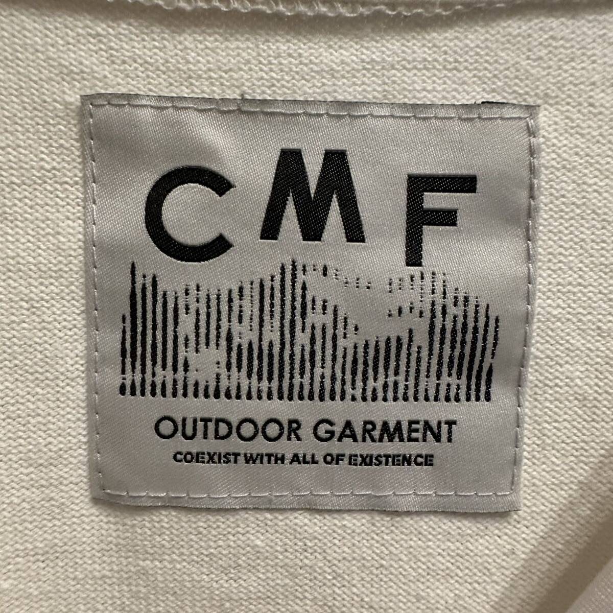 CMF OUTDOOR GARMENT シーエムエフアウトドアガーメント SLOW DRAY TEE HALF SLEEVE CMF2301-CS09 Lサイズ ホワイト Tシャツ 半袖 COMFYの画像3