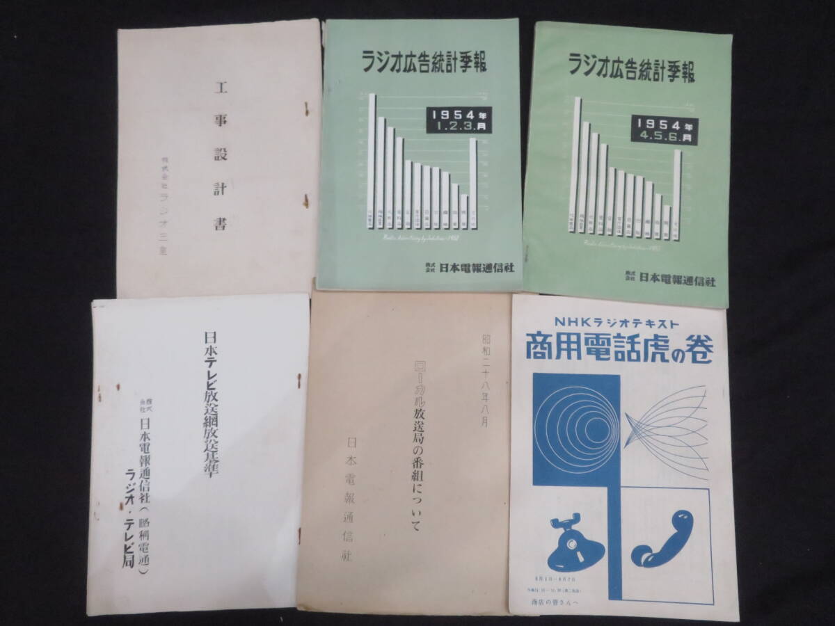 ラジオ関係－3『昭和20～30年代 ラジオ局・テレビ局関係資料◆大量一括』日本テレビ NHK 四国放送 ラジオ東京 ラジオ広告 仙台放送_画像3