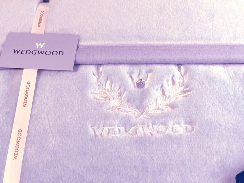 rrkk2913 箱入り 未使用 WEDGWOOD ウェッジウッド アクリルニューマイヤー毛布 140㎝×200㎝ シングル 西川産業 寝具 _画像2