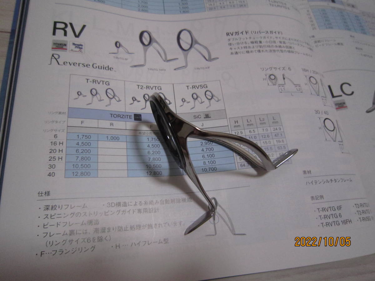 送料無料！！　富士工業 FUJI　チタンRVガイド　TORZITE　T-RVTG 40　未使用品_画像1