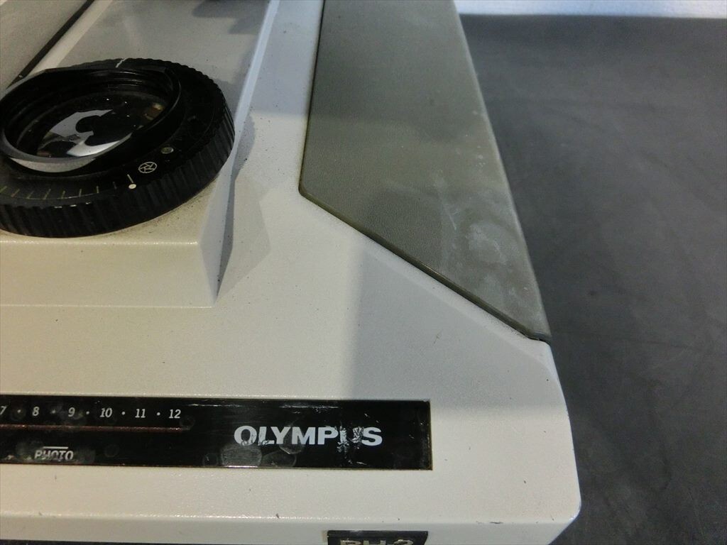 T【I4-61】【160サイズ】OLYMPUS オリンパス/BH-2 BHS システム 生物顕微鏡/ジャンク扱い/※傷・汚れ有_画像9