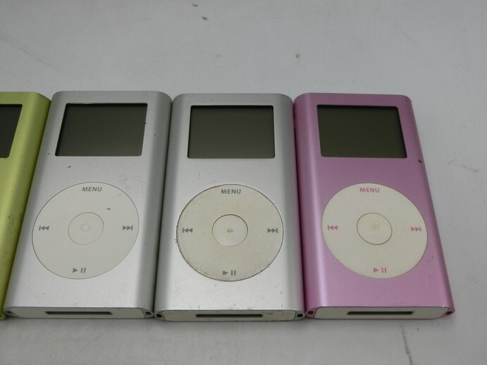 T【ロ4-99】【60サイズ】▲未検品/Apple アップル/iPod mini A1051 まとめてセット/オーディオプレーヤー/※破損有_画像3