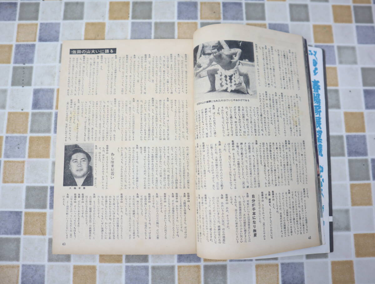 ∨ 古本 雑誌 レア 希少｜相撲 春場所展望號 1968年3月号 昭和43年 3月15日発行　P192｜ ｜ 佐田の山 横綱 ■N9914_画像8