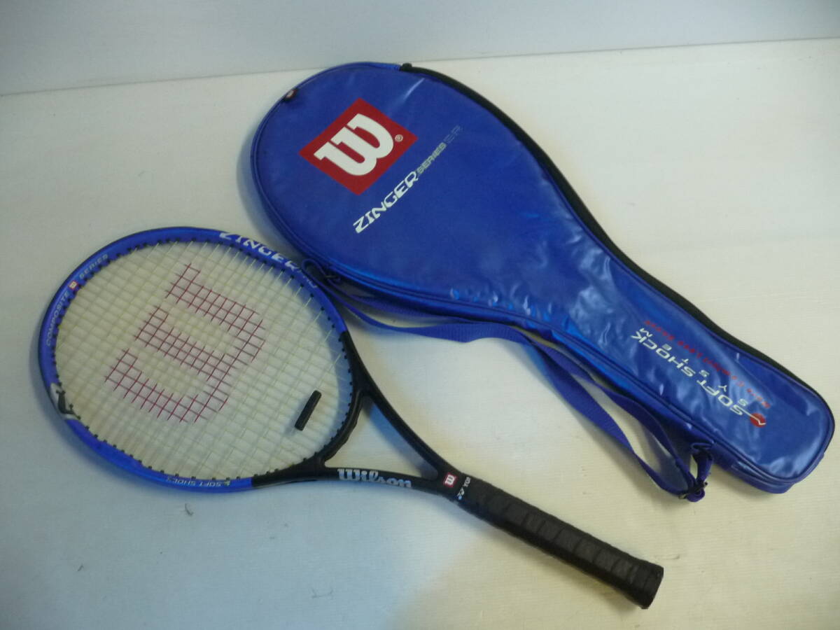 ■美品 Wilson ウィルソン テニスラケット Composite Series コンポジットシリーズ ZINGER 硬式 ケース付■_画像1