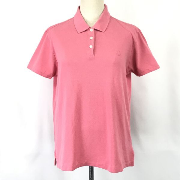 美品★ブルックスブラザーズ/Brooks Brothers★半袖ポロシャツ【レディースM/ピンク/pink】ワンポイントロゴ/Tops/Shirts◆BH677