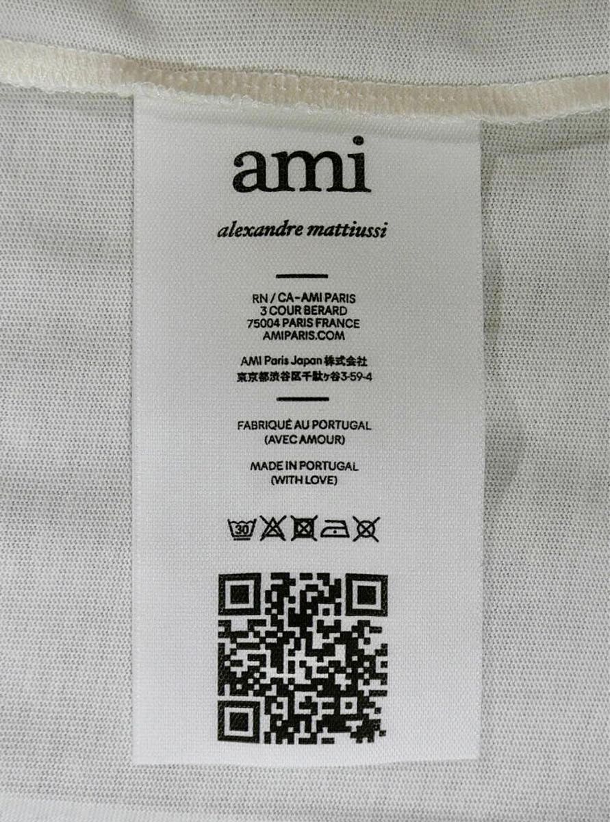 AMI PARIS アミ パリス 刺繍ハート オーバーサイズ 半袖Ｔシャツ S 国内正規品 UNISEX