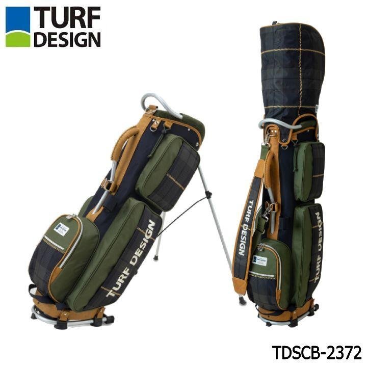 レビュー高評価の商品!の商品をすべて 新品★ターフデザイン★TURF DESIGN★TDSCB-2372 スタンド キャディバッグ★2023★9.5型 2.8kg★【CKGN】チェックグリーン その他
