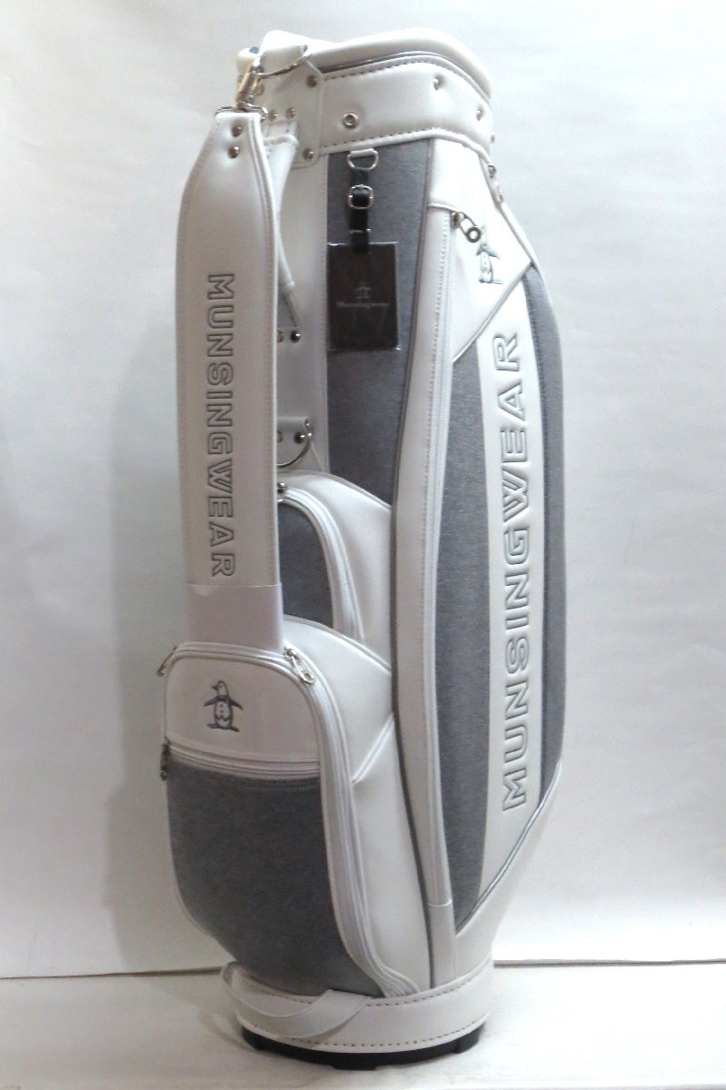 人気満点 新品★マンシング★Munsingwear★MQBWJJ02 3.1kg★【WH00】ホワイト キャディバッグ★2023★9型 カート マンシング