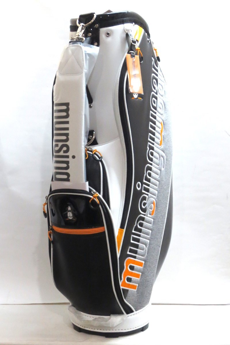 ファッションシーンで話題のこれから流行るブランド12選 ENVOY 新品★マンシング★Munsingwear★MQBXJJ10 ミックスニット 3.1kg★【BKWH】ブラック/ホワイト キャディバッグ★2024★9型 カート マンシング