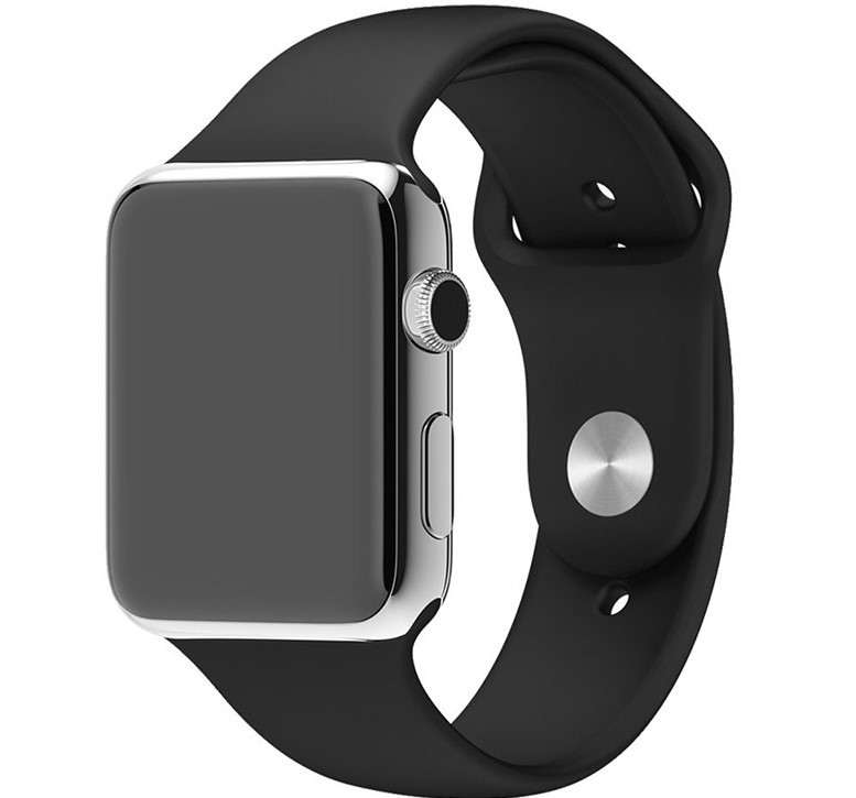 黒　38/40/41mm Apple Watch シリコン スポーツバンド アップルウォッチ【Series1.2.3.4.5.6.SE.7対応】