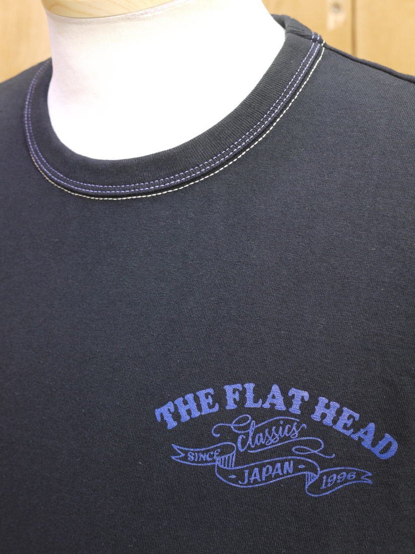 新品 フラットヘッド FH CLASSICS 丸胴半袖Tシャツ 42 ブラック FN-THC-043 theflathead_画像3