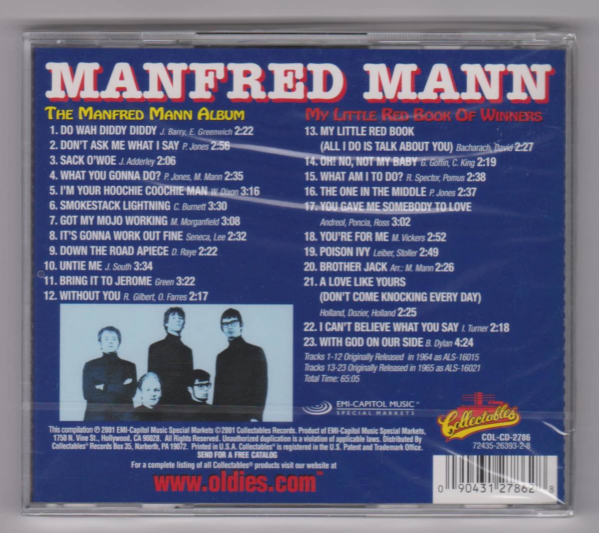 【新品/輸入盤CD】MANFRED MANN/The MANFRED MANN Album & My Little Red Book Of Winners_(出品商品はシールド状態です)
