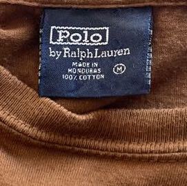 90s 旧タグ ラルフローレン tシャツ レアカラーブラウン コットン100 日本人Lサイズ ビンテージ グッドレギュラー ブルックスブラザーズ