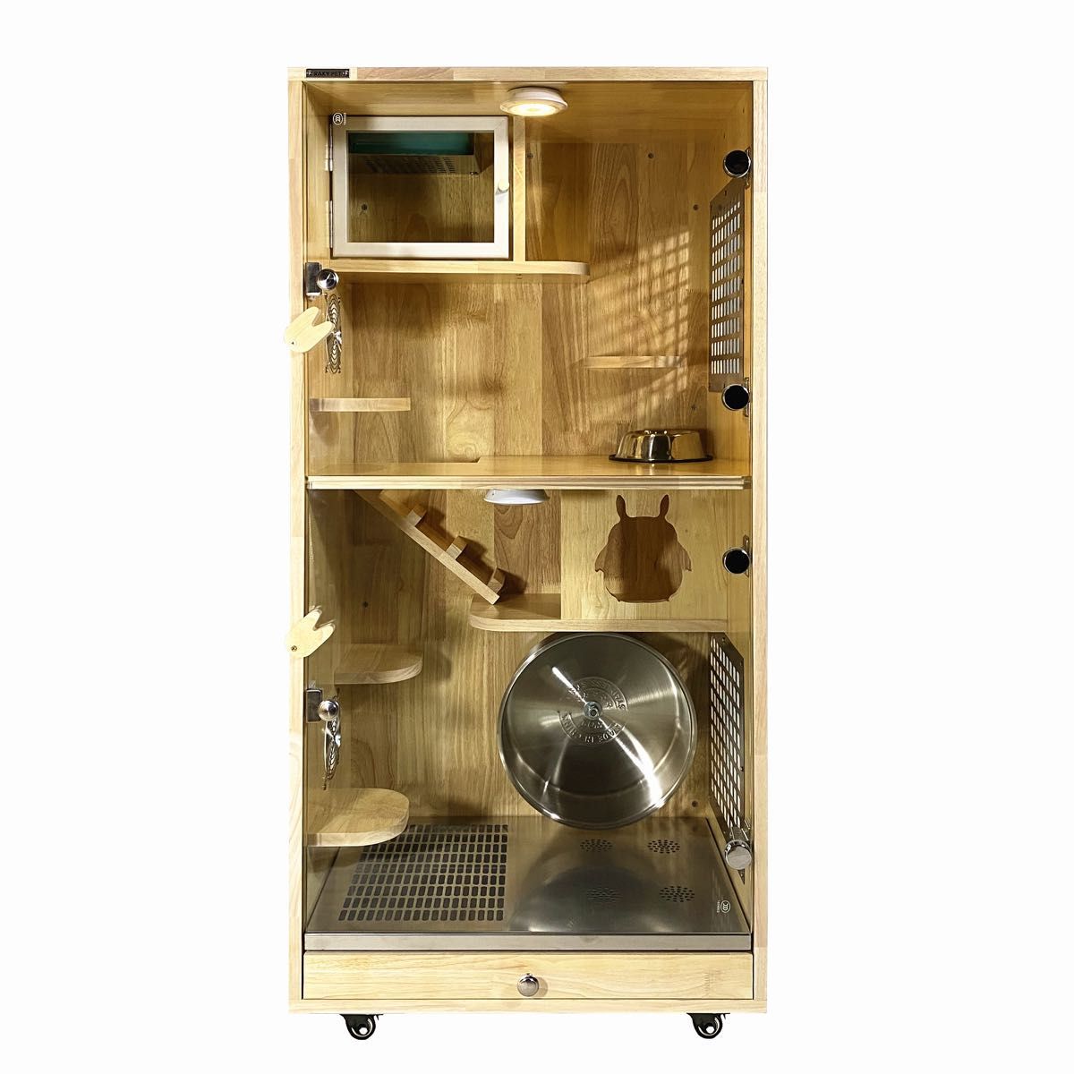 RAKYPET チンチラゲージセット 小動物飼育ケージ 高級木製120 RAKYPET チンチラゲージセット 小動物飼育ケージ 高級木製120