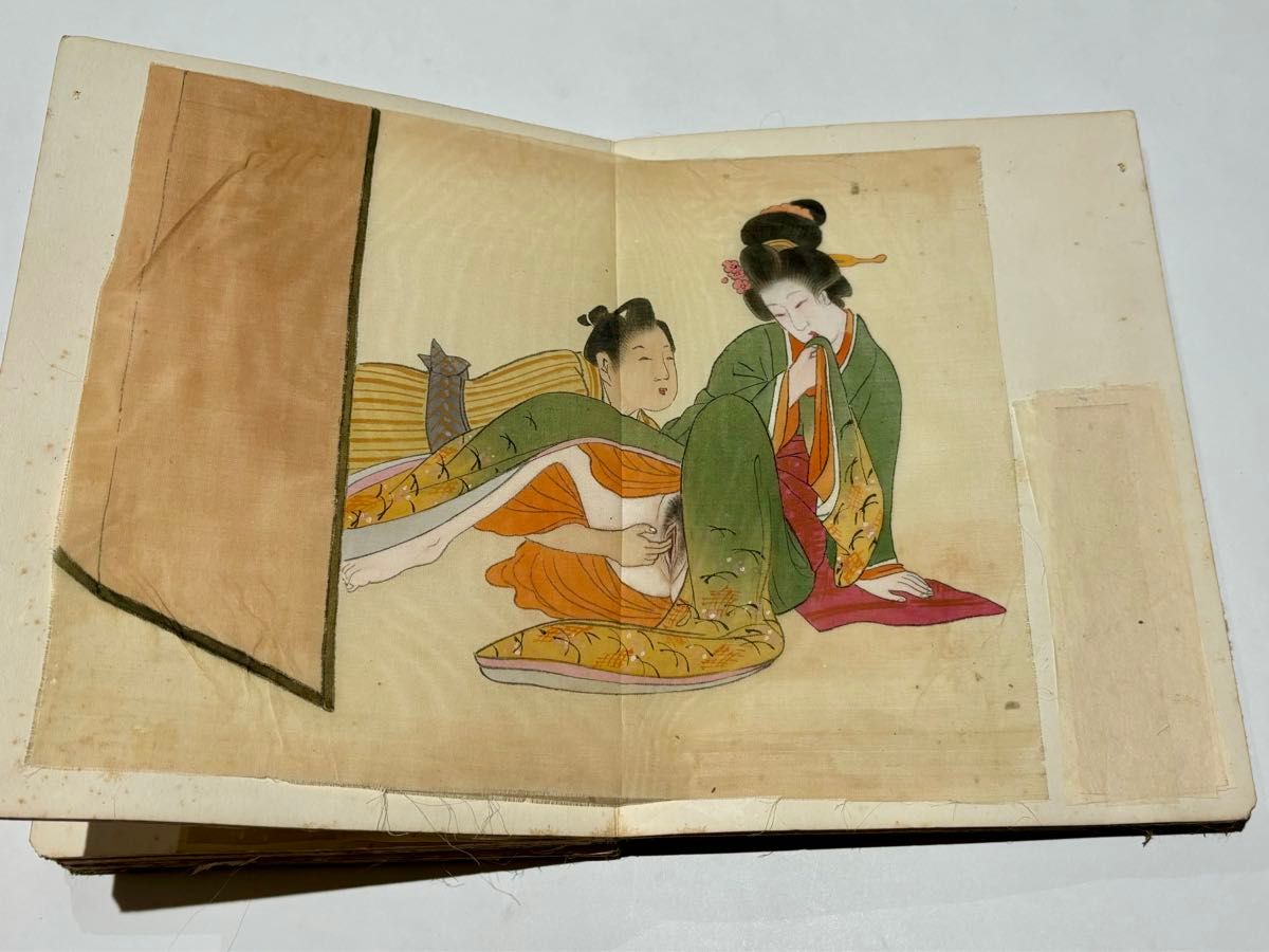 絹本春画 手書き 8枚|浮世絵 艶本 わじるし 和本 古典籍|Yahoo 絹本春画 手書き 8枚|浮世絵 艶本 わじるし 和本 古典籍|Yahoo