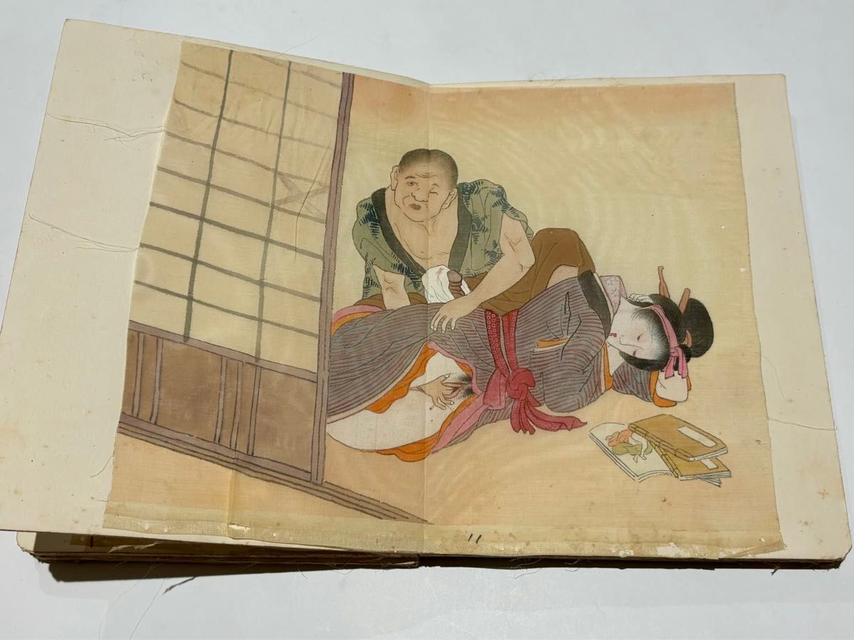 絹本春画 手書き 8枚|浮世絵 艶本 わじるし 和本 古典籍|Yahoo 絹本春画 手書き 8枚|浮世絵 艶本 わじるし 和本 古典籍|Yahoo