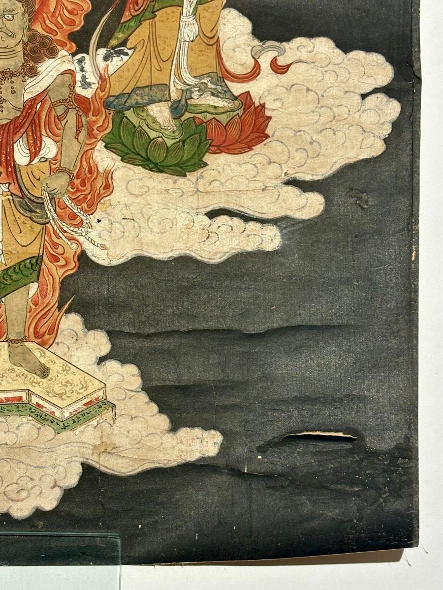 江戸時代筆 極彩色「十三仏」1枚|仏教美術 仏像 和本 古典籍 江戸時代筆 極彩色「十三仏」1枚|仏教美術 仏像 和本 古典籍
