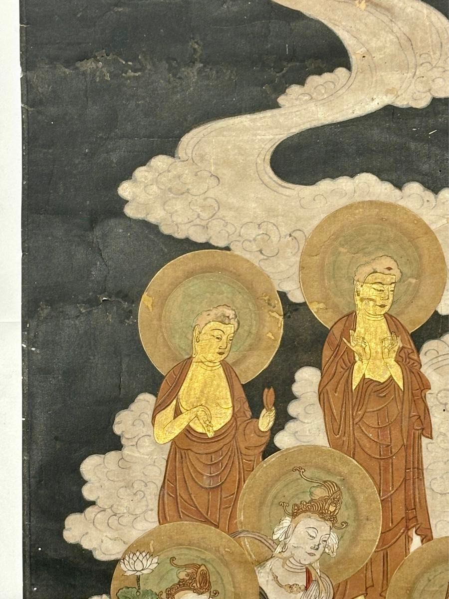 江戸時代筆 極彩色「十三仏」1枚|仏教美術 仏像 和本 古典籍 江戸時代筆 極彩色「十三仏」1枚|仏教美術 仏像 和本 古典籍