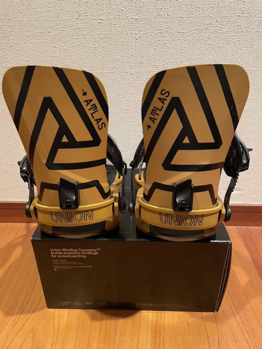 中古 20/21 UNION ATLAS Mサイズ MUSTARD YELLOW ユニオン アトラス バインディング スノーボード ビンディング_画像1