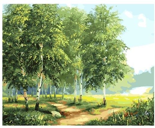 ダイヤモンドアート 自然　木　花　緑　植物　ビーズ　絵画　キット　 風景