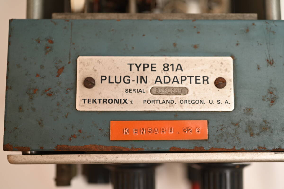 TEKTRONIX TYPE 81A PLUG-IN ADAPTER DC PREAMP pre-amplifier vacuum tube RCA 5879 NEC 12AU7 Junk 