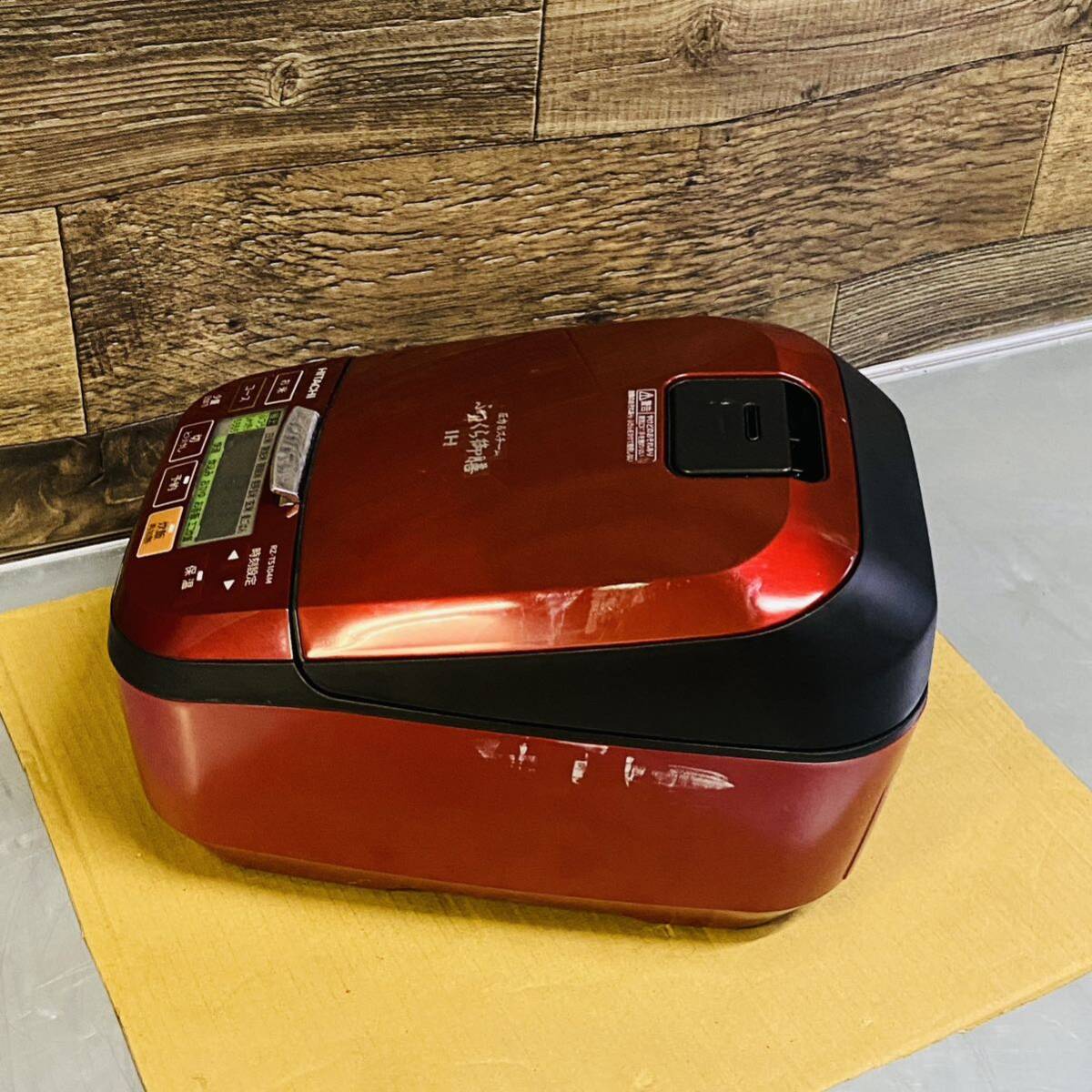 IHジャー炊飯器 HITACHI RZ-TS104M ルビーレッド 炊飯容量 1.0L 5合炊き 簡易動作確認済み の画像9