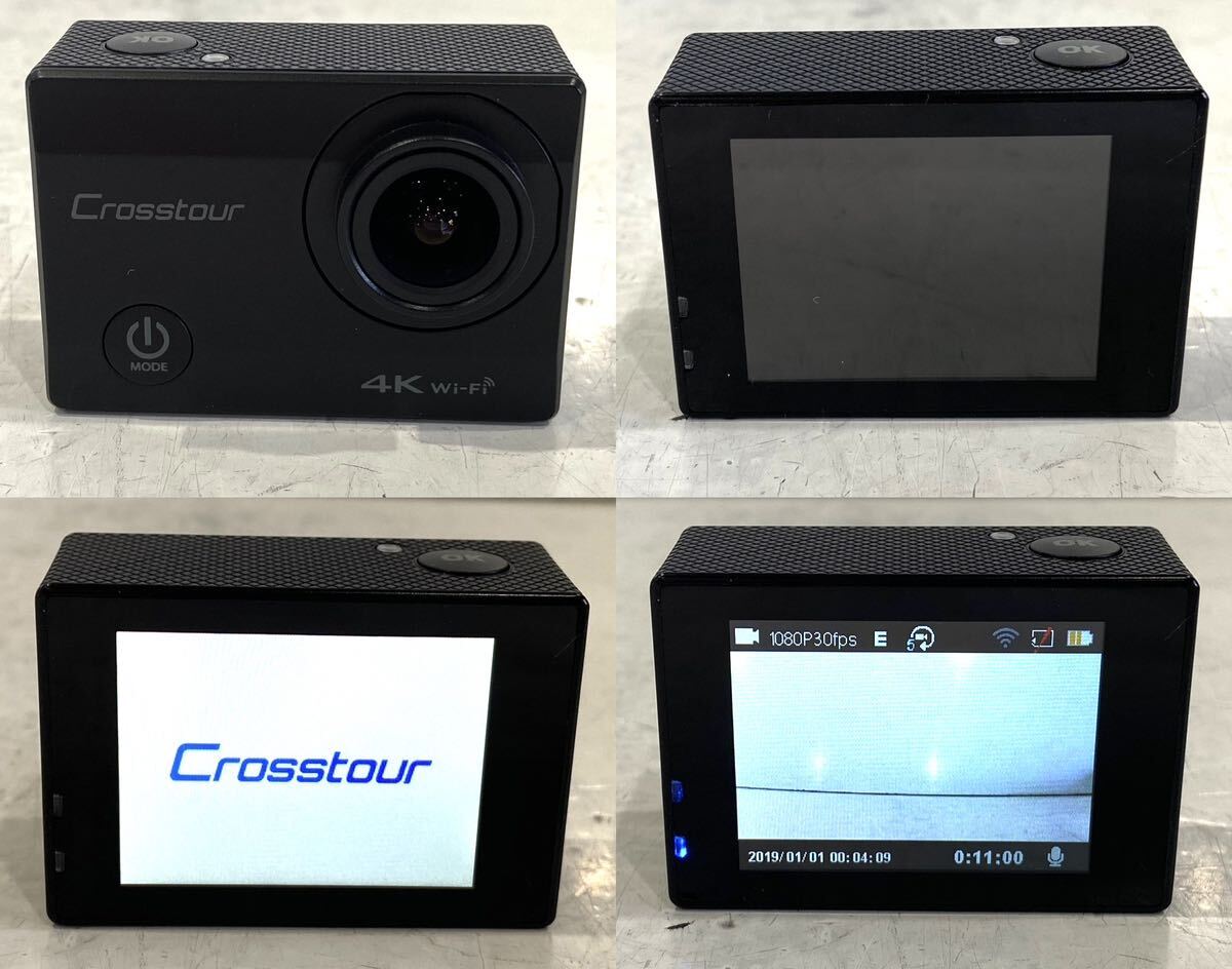 240510F☆ Crosstour Action Camera CT8500 4K wi-fi 三脚はグリップ付 ♪配送方法＝おてがる配送宅急便(EAZY)♪_画像7