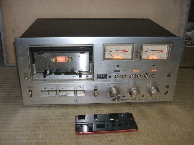 PIONEER Pioneer made STEREO CASSETTE TAPE DECK stereo cassette tape deck CT-9 electrification verification settled junk 