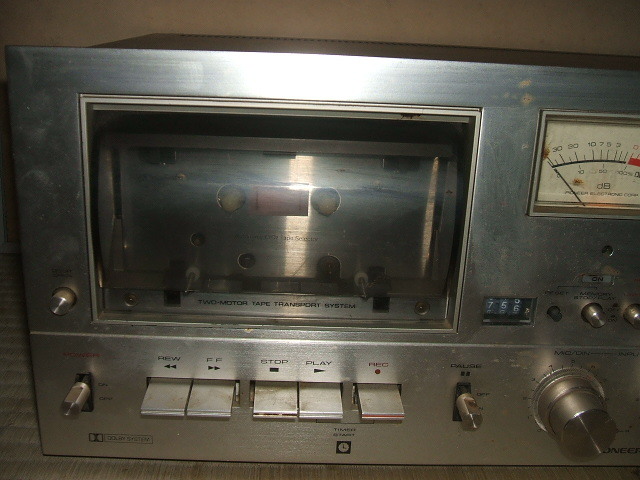 PIONEER Pioneer made STEREO CASSETTE TAPE DECK stereo cassette tape deck CT-9 electrification verification settled junk 