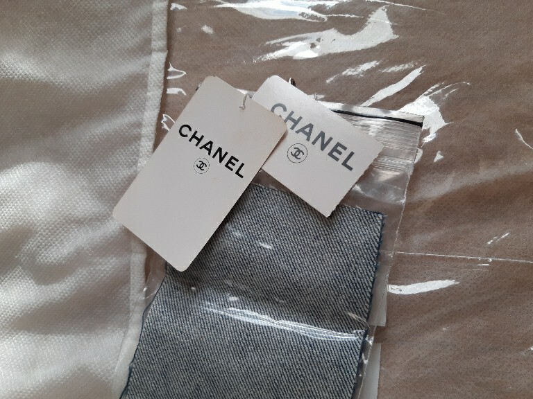 CHANEL Chanel Denim One-piece side fastener 38 Italy made 